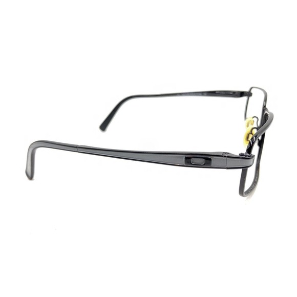 Oakley Rotor 4.0 Polished Black Grey Metal Eyeglasses Frames 52-18 135 Men Women - Picture 4 of 12